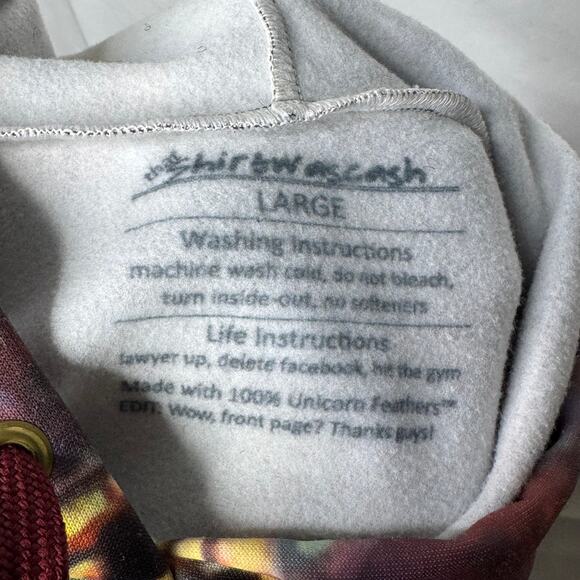 ShirtWascash Pokémon Legendary Mew All Over Print Hoodie Size L Rare Graphic - Picture 7 of 8